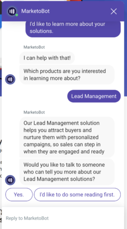 Marketo Dialogflow 2
