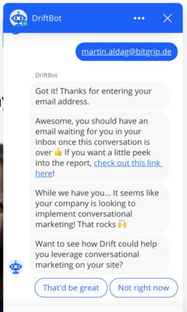 Drift Themenüberleitung