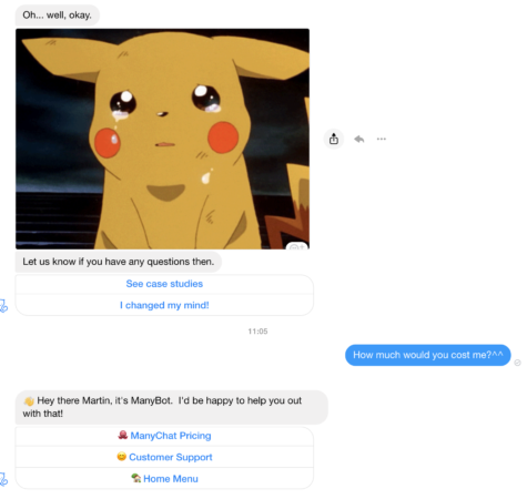 ManyChat Dialogflow 1